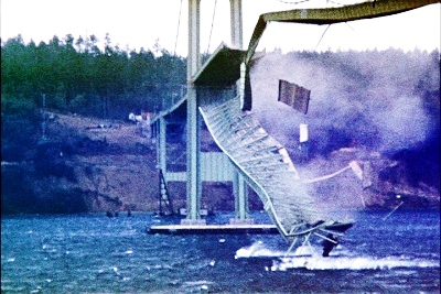  In 1940, the Tacoma Narrows bridge collapsed during wind gusts of 42 miles per hour